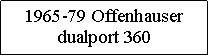Text Box: 1965-79 Offenhauser dualport 360